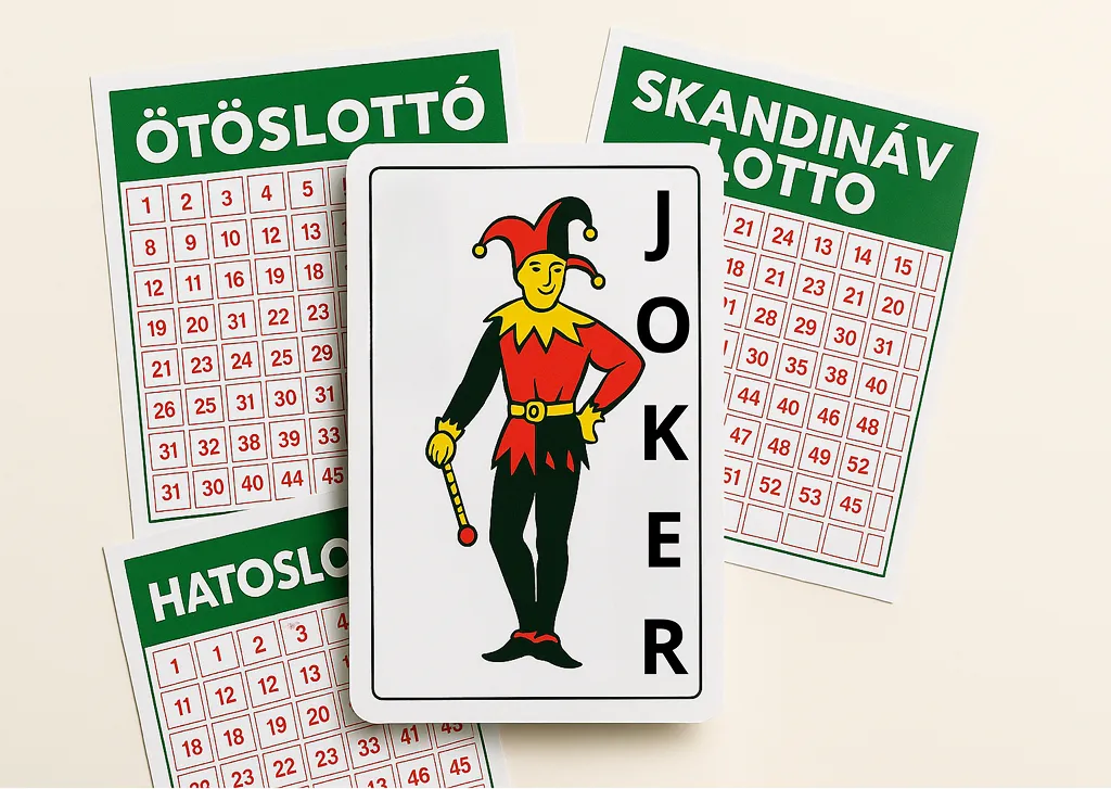 Ötöslottó, hatoslottó, skandináv lottó szelvények és Joker kártya